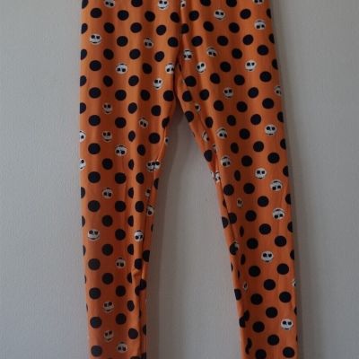 Lularoe Halloween Orange Print Leggings Matching Mom Daughter O/S S/M